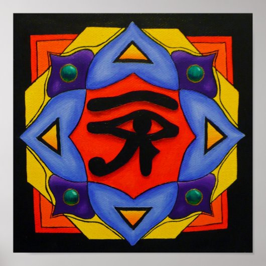 Oog van Poster van paarden (Voorkant)