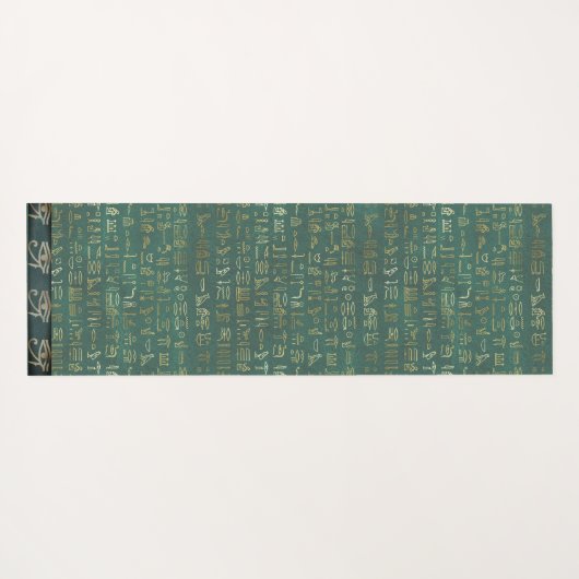 Oog van Ra Egyptian Hieroglyphs Chic Yogamat (Achterkant (horizontaal))