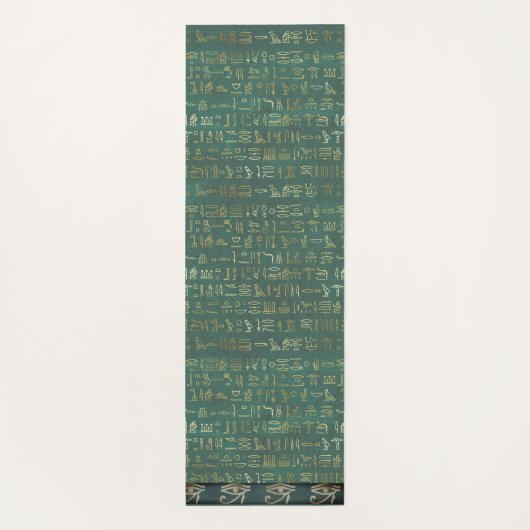 Oog van Ra Egyptian Hieroglyphs Chic Yogamat (Achterkant)