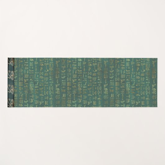 Oog van Ra Egyptian Hieroglyphs Chic Yogamat (Voorkant (horizontaal))
