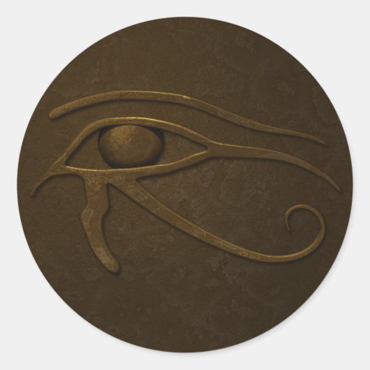 Oog van Ra Ronde Sticker (Voorkant)