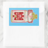 Oog van salamander Macbeth Rechthoekige Sticker (Tas)