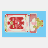 Oog van salamander Macbeth Rechthoekige Sticker (Voorkant)