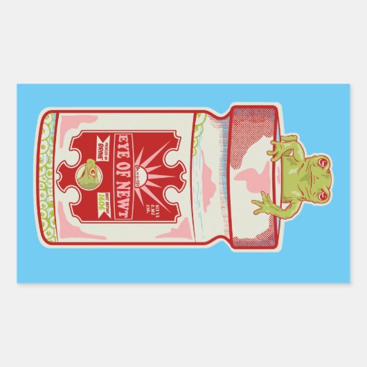 Oog van salamander Macbeth Rechthoekige Sticker (Voorkant)