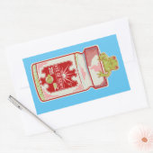 Oog van salamander Macbeth Rechthoekige Sticker (Envelop)