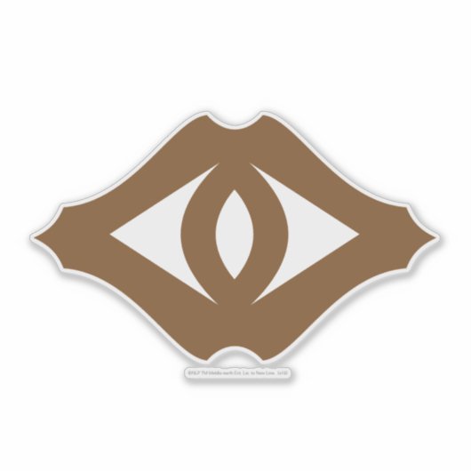 Oog van Sauron Sticker (Voorkant)