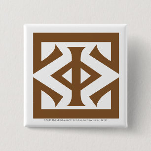 Oog van Sauron Vierkante Button 5,1 Cm