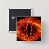 Oog van Sauron Vierkante Button 5,1 Cm (Voorkant /achterkant)