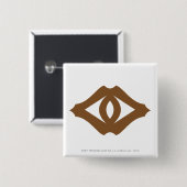 Oog van Sauron Vierkante Button 5,1 Cm (Voorkant /achterkant)