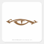 Oog van Sauron Vierkante Sticker (Voorkant)