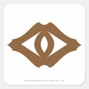 Oog van Sauron Vierkante Sticker