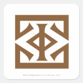 Oog van Sauron Vierkante Sticker (Voorkant)