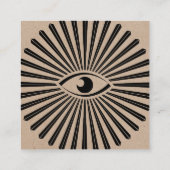Oog van Voorzienigheid, Psychisch - Medium - Helde Vierkante Visitekaartje (Achterkant)