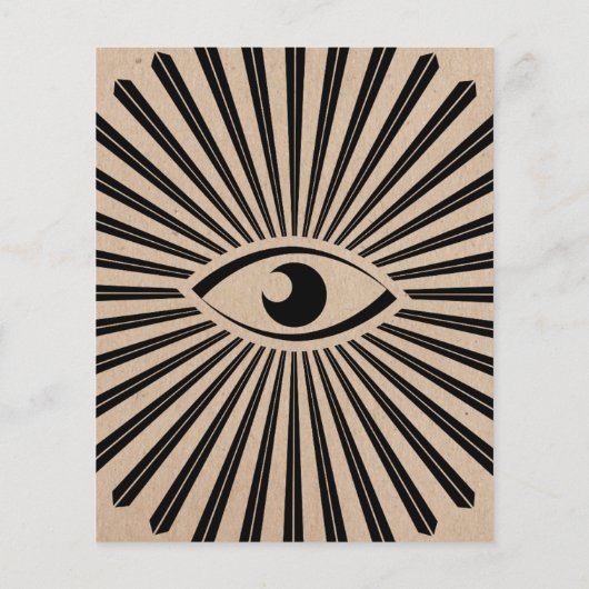 Oog van Voorzienigheid, Psychische Lezing Adverter Flyer (Achterkant)