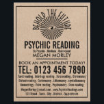 Oog van Voorzienigheid, Psychische Lezing Adverter Flyer<br><div class="desc">Eye of Providence,  Psychic Reading Adverteren Flyers van The Visitekaartje Store.</div>