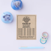 Oog van voorzienigheid, psychische lezing prijslij flyer (Enkel)