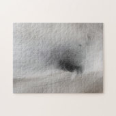 Oog van wit paard dier legpuzzel (Horizontaal)