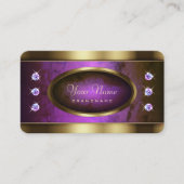 Oog vangstgoud met Paarse marmer en diamant Visitekaartje (Voorkant)