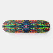 Oog Verdraaid en Trippy Schilderij Skateboard (Horizontaal)