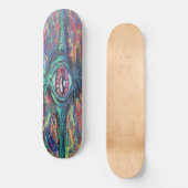 Oog Verdraaid en Trippy Schilderij Skateboard (Voorkant)