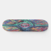 Oog Verdraaid en Trippy Schilderij Skateboard (Horizontaal)