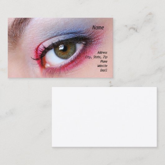Oog Visitekaartje (Voorkant / Achterkant)