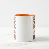 Oog voor een oog tweekleurige koffiemok (Center)