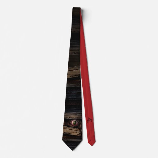 Oog Zie je Halloween Horror Necktie Design Stropdas (Voorkant)