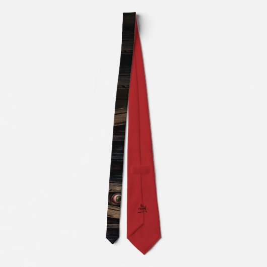 Oog Zie je Halloween Horror Necktie Design Stropdas (Achterkant)
