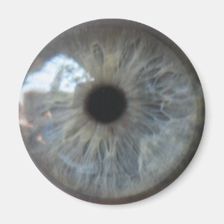 Oog zie je koelkast magneet