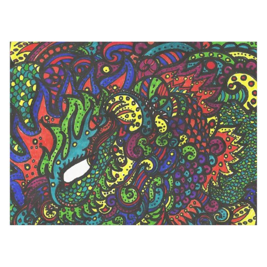 Oog zie je magisch oog tafelkleed (Voorkant (Horizontaal))