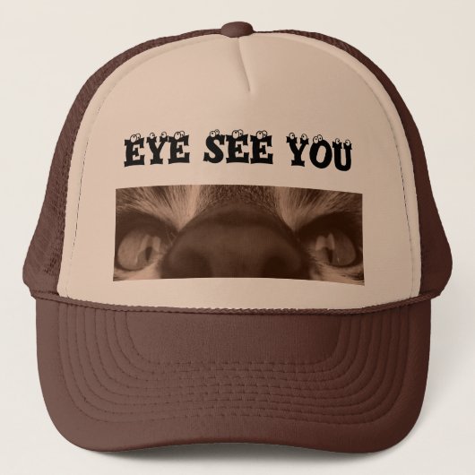 oog zie je trucker pet (Voorkant)