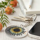 👁️ Oog zie uw sleutels Sleutelhanger (Voorkant Rechts)