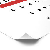 Oogaandoeningen Grafiek Oftalmologie Perfect Poster (Hoek)