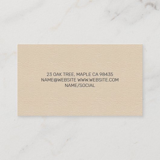 oogapparaat | optometrist visitekaartje (Achterkant)