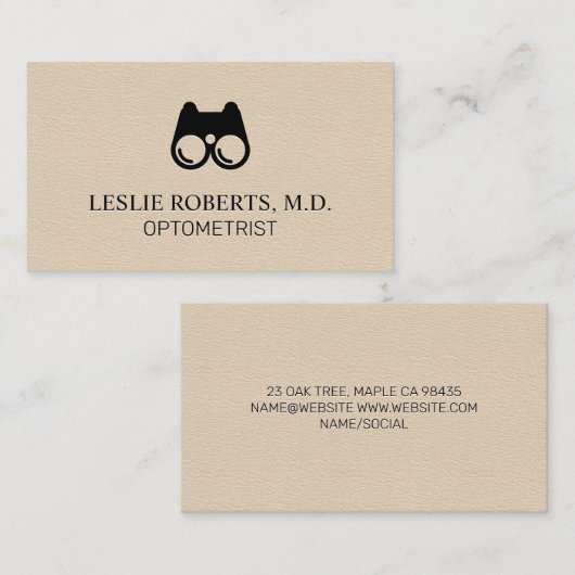 oogapparaat | optometrist visitekaartje (Voorkant / Achterkant)