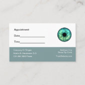 Oogarts Afspraak Eenvoudige Visitekaartjes Afsprakenkaartje (Voorkant)