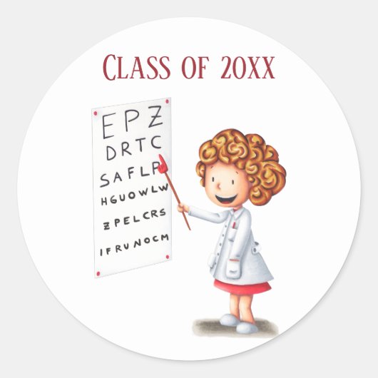  oogarts afstuderen stickers (Voorkant)