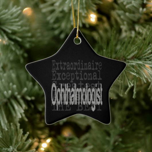 Oogarts Extraordinaire Keramisch Ornament (Boom)