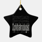 Oogarts Extraordinaire Keramisch Ornament (Voorkant)