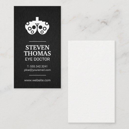 oogarts | Horopter Visitekaartje (Voorkant / Achterkant)