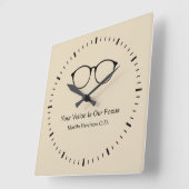 Oogarts Kantoor Wachten op kamerklokken Vierkante Klok (Hoek)