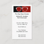 Oogarts Medische afspraak Budget visitekaartje (Voorkant)