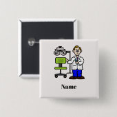 Oogarts met de voornaam Button van de voorstoel va (Voorkant /achterkant)