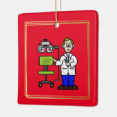 Oogarts met Ornament voor de Examstoel (Links)