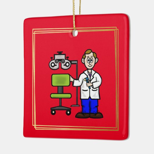 Oogarts met Ornament voor de Examstoel (Links)