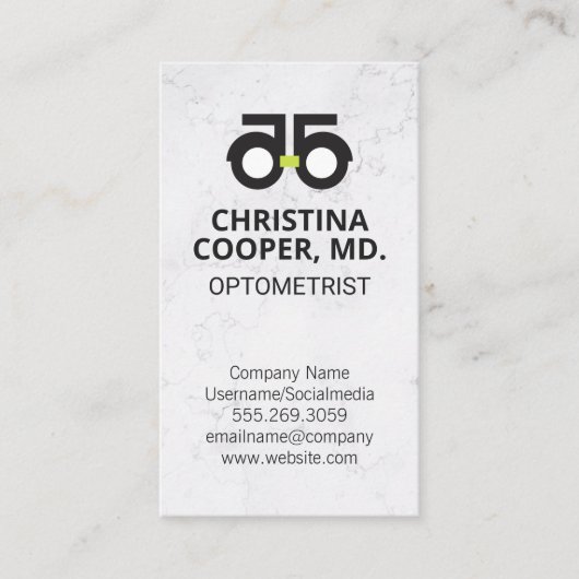 oogarts | oogonderzoek | optometrist visitekaartje (Voorkant)