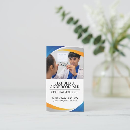 oogarts | Optometrie Visitekaartje (Staand voorkant)