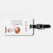 Oogarts, optometrist of verpleger op maat bagagelabel (Voorkant horizontaal)