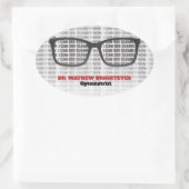 Oogarts optometrist ovale sticker (Tas)